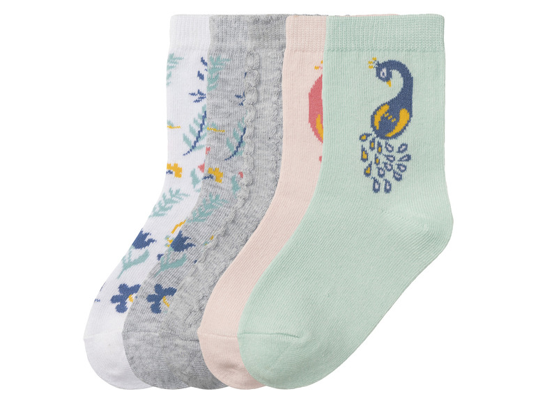 Gehe zu Vollbildansicht: lupilu® Kleinkinder Mädchen Socken, 5 Paar, mit Bio-Baumwolle - Bild 8