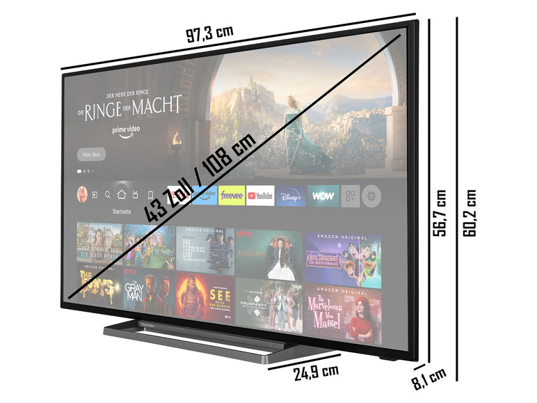 Gehe zu Vollbildansicht: TOSHIBA Fire TV Fernseher / Smart TV 4K UHD mit Alexa Built-In - Bild 12