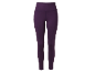 Damen-Sportleggings mit hoher Taille und Seitentaschen, dunkelviolett.