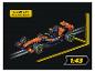 Carrera McLaren MCL39 L. Norris Slotcar im Maßstab 1:43 mit den Maßen 11,2 x 4,5 x 2,7 cm.