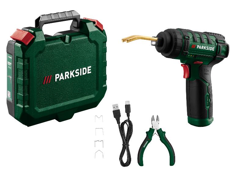 PARKSIDE 12V Akku-Kunststoff-Schweißpistole mit Koffer, Ladekabel, Zange und Klammern