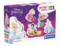 Disney Princess Puzzle-Set mit Aschenputtel, Arielle, Schneewittchen und Aurora von Clementoni.