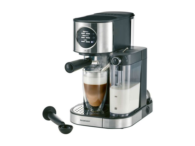 Gehe zu Vollbildansicht: SILVERCREST® Espressomaschine Mit Milchaufschäumer »SEMM 1470 A2« + 2 Tassen - Bild 4