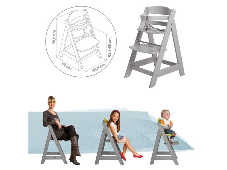 Gehe zu Vollbildansicht: roba Hochstuhl »Sit Up«, Treppenhochstuhl aus Holz - Bild 22