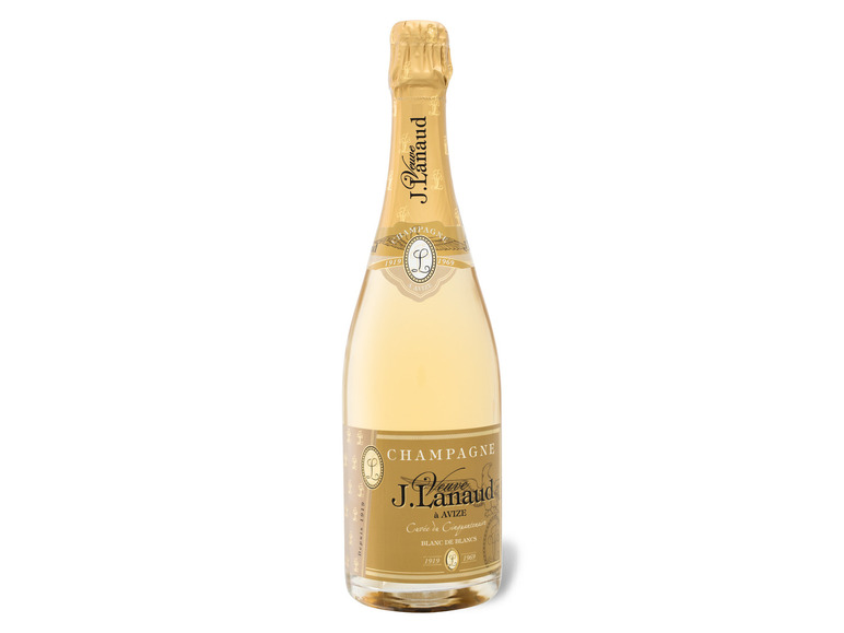 Gehe zu Vollbildansicht: Veuve J. Lanaud Cuvée du Cinquantenaire Blanc de Blancs brut, Champagner - Bild 1