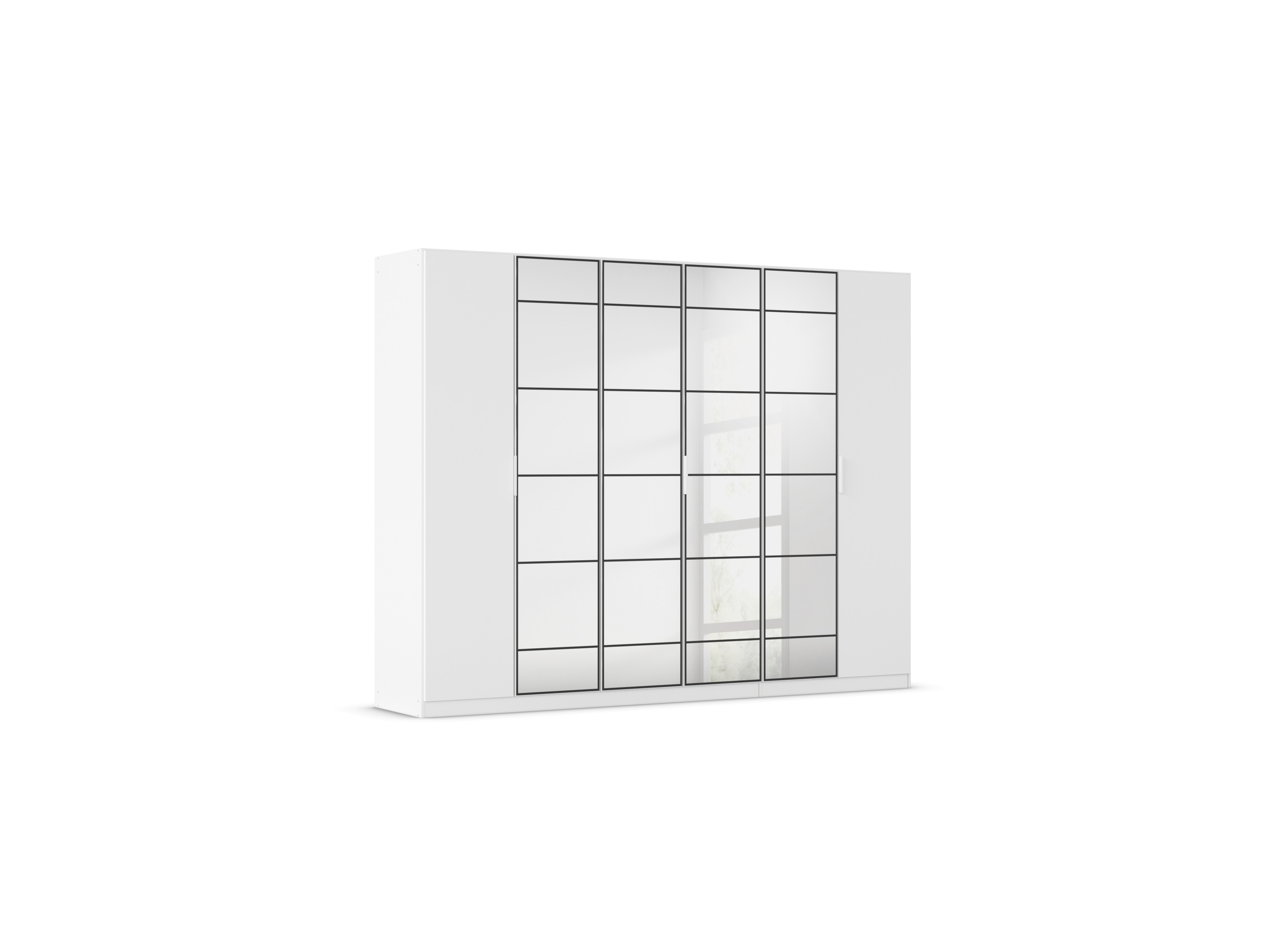 RAUCH ORANGE Acero Drehtürenschrank (Weiß, Breite 271 cm / Höhe 210 cm)