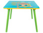 Ein Peppa Pig Tisch mit grünen Beinen.