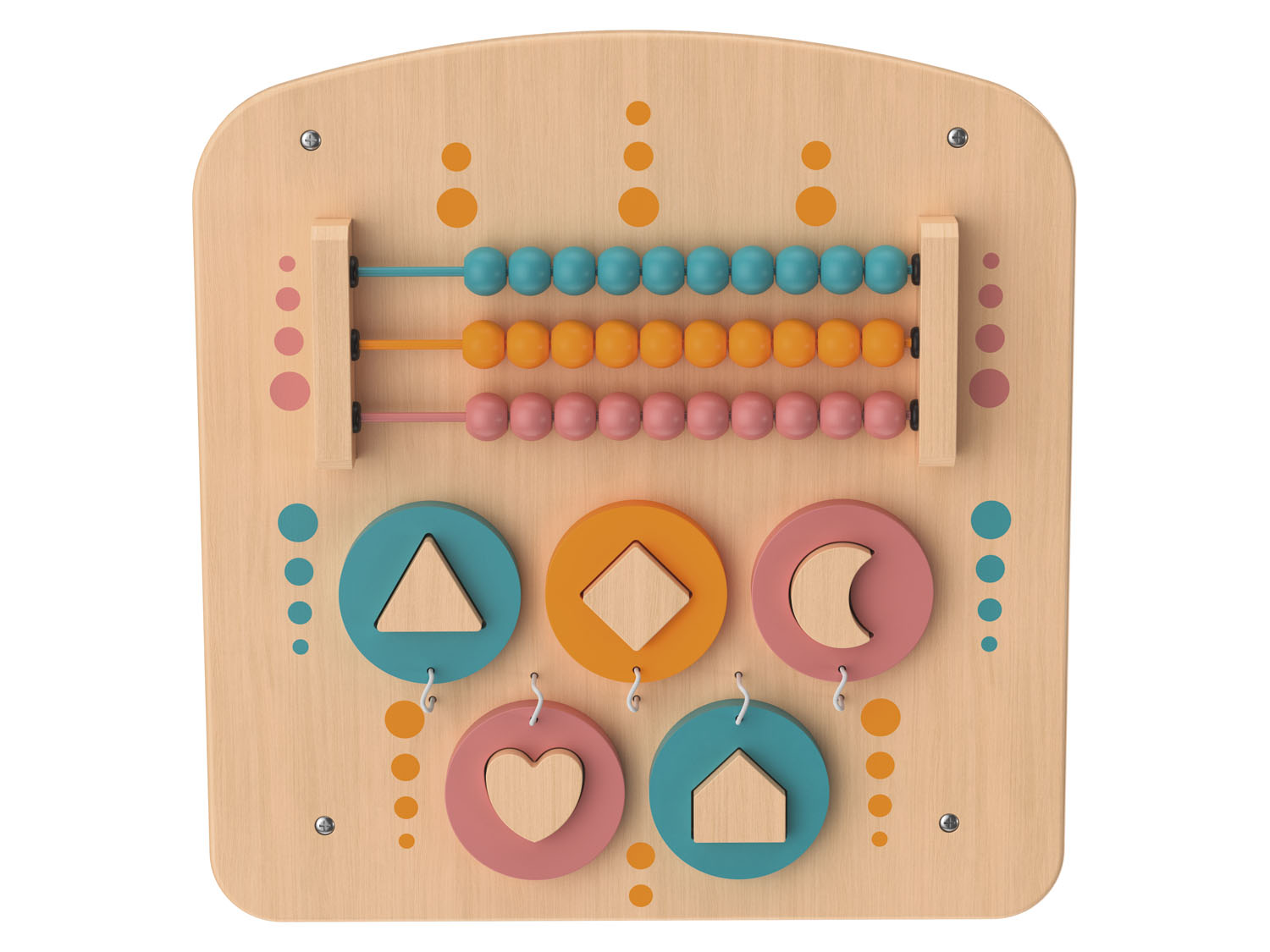 Thumbnail - Playtive Holz Motorik Wandspiele (Rechenschieber/Steckspiel)