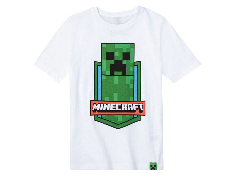 Gehe zu Vollbildansicht: Minecraft Kinder T-Shirt mit Print, Single-Jersey-Qualität - Bild 4