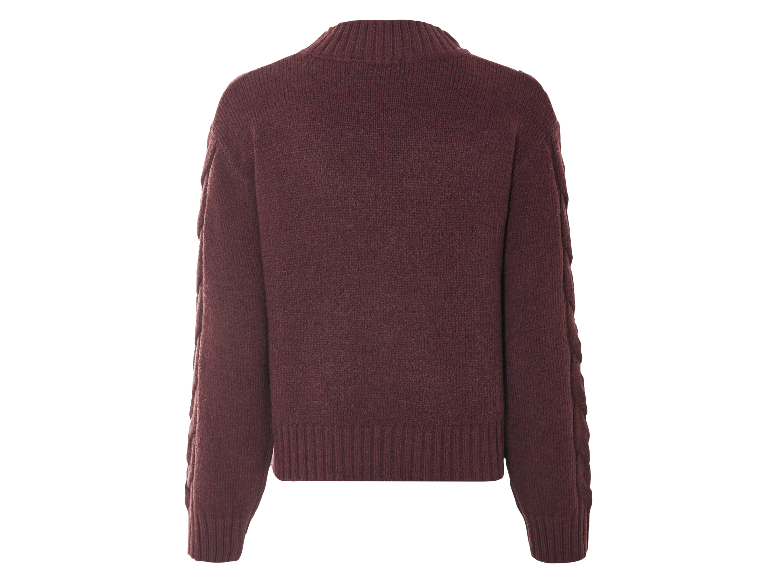 Thumbnail - esmara® Damen Pullover Grobstrick (Bordeaux, XS(32/34))