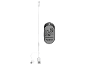 Tragbare Powerbank mit USB-Ladekabel und Typ-C-Adapter.