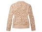 Beigefarbener Pullover mit Leopardenmuster