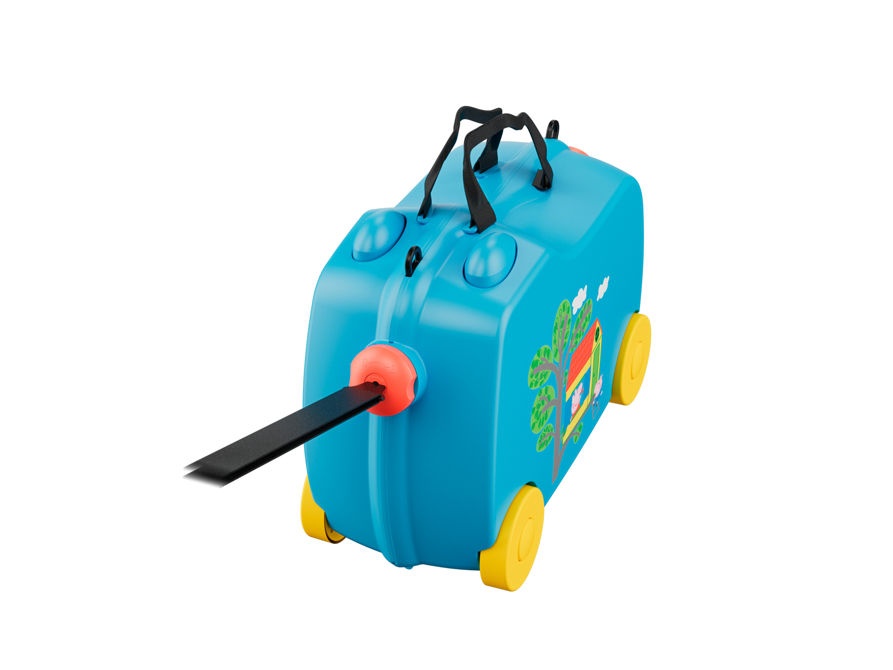 Thumbnail - Kinderkoffer Tiere zum Draufsetzen (Hellblau)