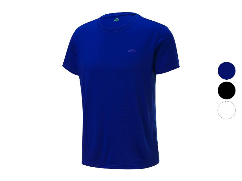 CRIVIT Herren T-Shirt in Blau, Schwarz und Weiß.