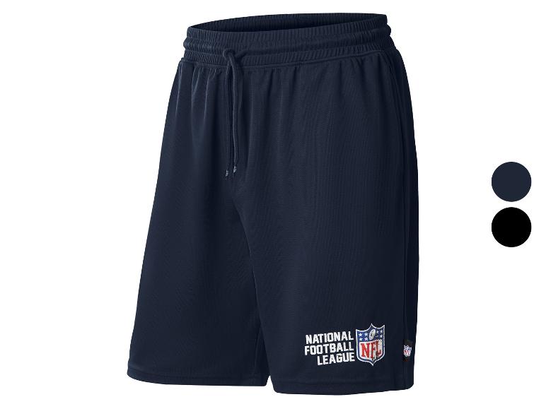 NFL Herren-Shorts in Marineblau mit Logo, erhältlich in Marineblau und Schwarz