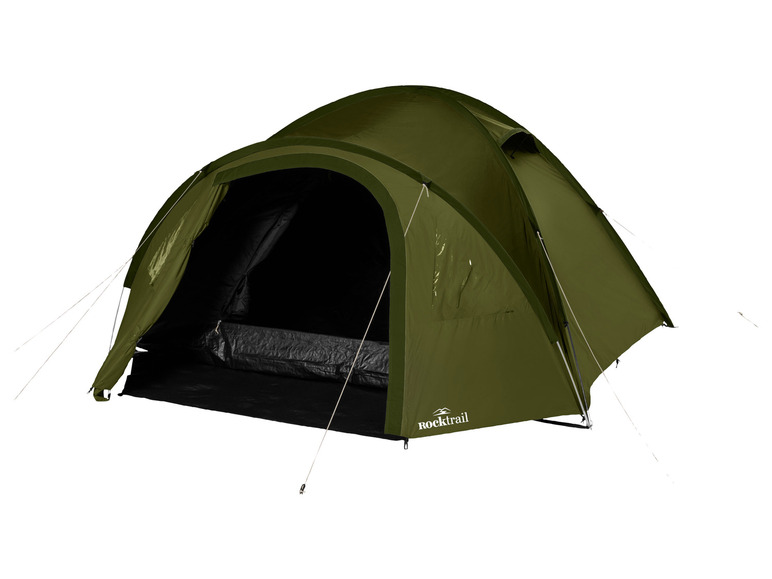 Gehe zu Vollbildansicht: Rocktrail Campingzelt 4 Personen Doppeldach verdunkelt - Bild 1