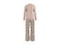 Damen-Langarm-Pyjama-Set mit floral gemusterter Hose.