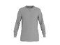 Graues Herren-Langarmshirt mit Rundhalsausschnitt