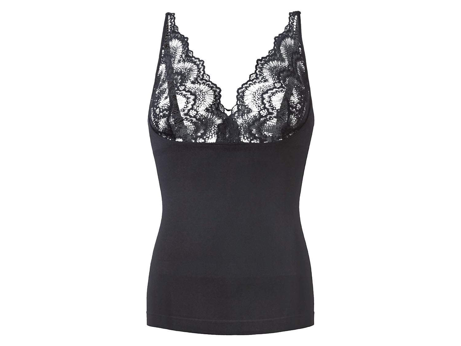 esmara® Damen Formhemd Silhouettenzauber (S(36/38), schmale Träger/schwarz) | 04052916048832