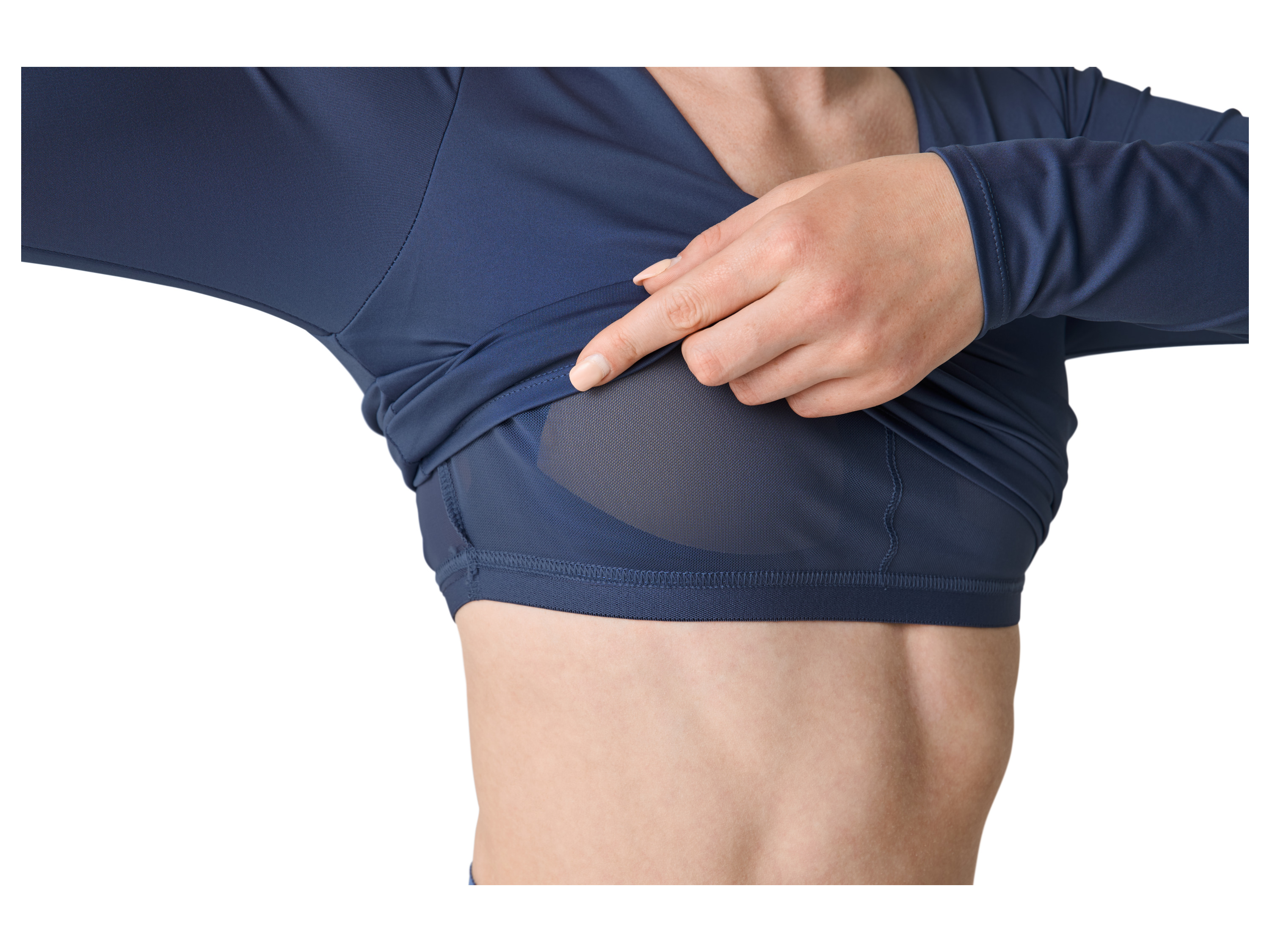 Thumbnail - CRIVIT Damen Funktionsshirt langarm mit BH (Blau, XL(48/50))