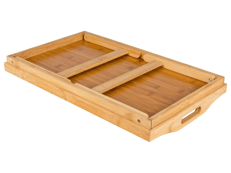 Gehe zu Vollbildansicht: LIVARNO home Bambus-Bett-Tablett, mit Klappfüßen - Bild 4