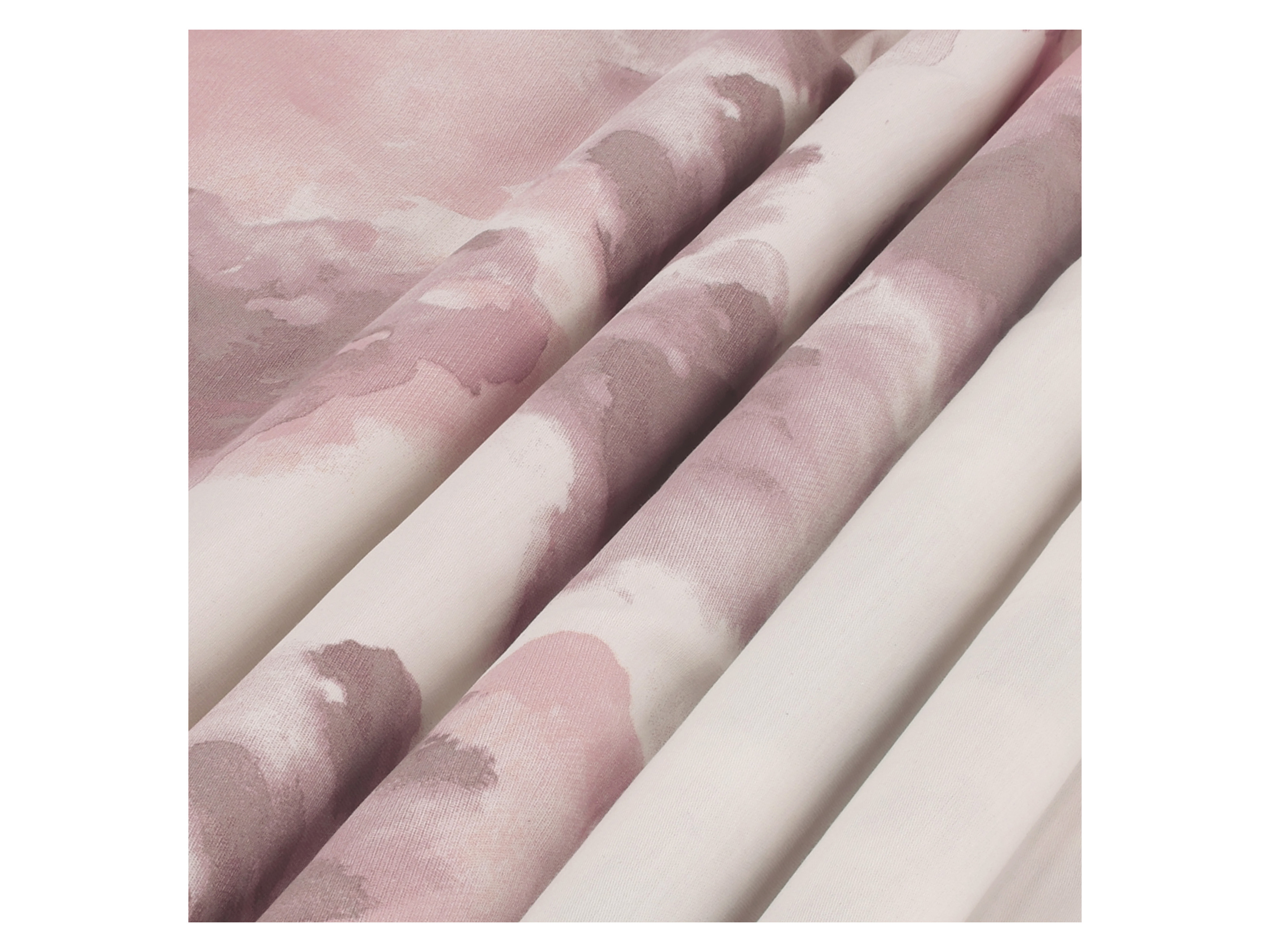 Thumbnail - LIVARNO home Satin-Wendebettwäsche (Aquarell/rosé)