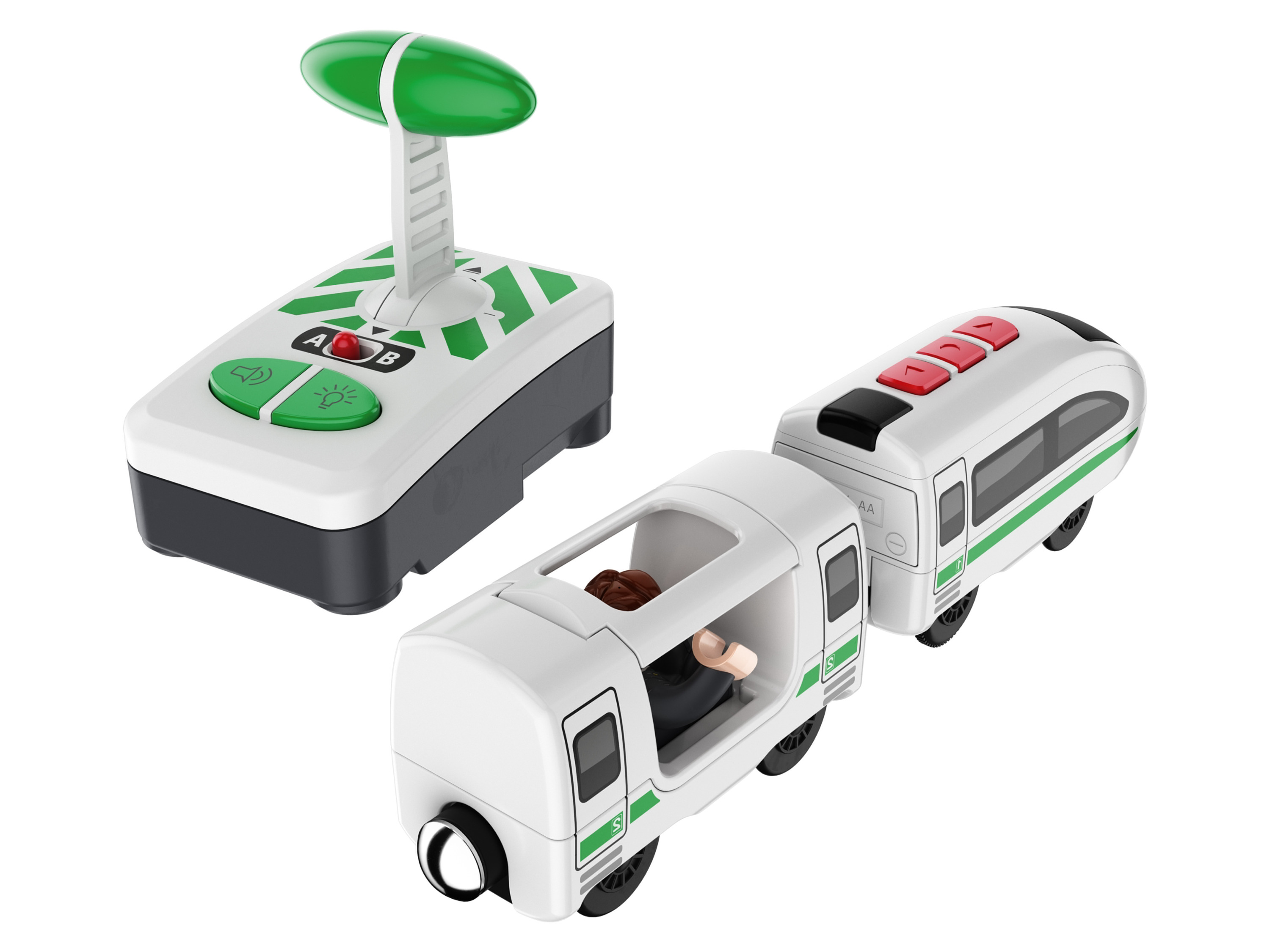 Thumbnail - Playtive Tech und Control Eisenbahn (Personenzug/weiß)