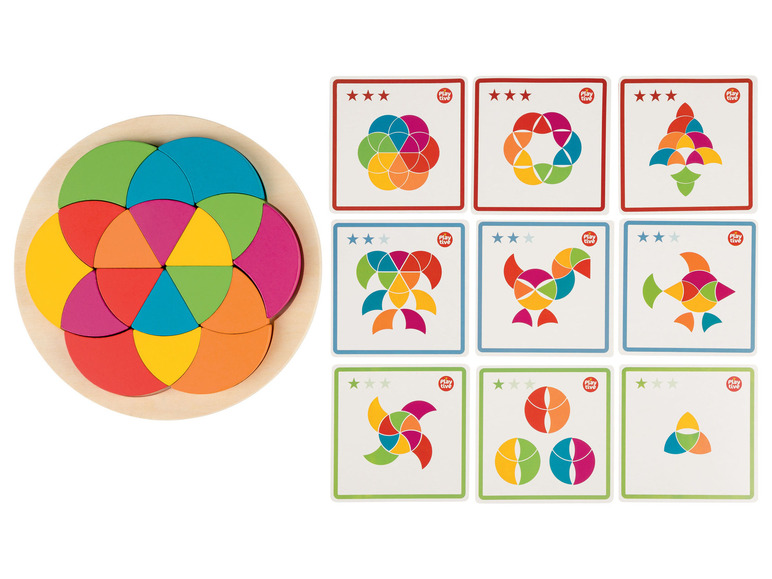 Gehe zu Vollbildansicht: Playtive Holz Regenbogen Legespiel Montessori - Bild 4