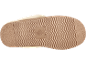 Beige Hausschuhe mit flauschigem Futter und gewellter Sohle