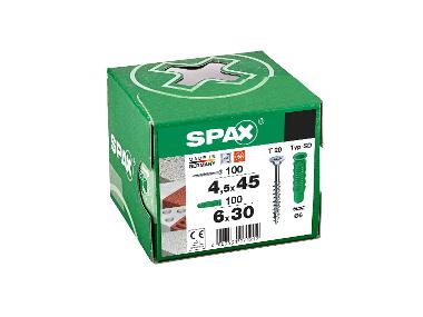 SPAX Dübel-Schrauben-Set »WIROX«, 200 Teile, Spreiz-Dübel Typ SD 6x30, Universalschrauben 4,5x45