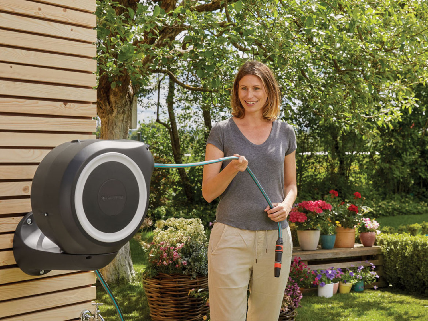 Gardena WandSchlauchbox »RollUp S«, 15 m LIDL