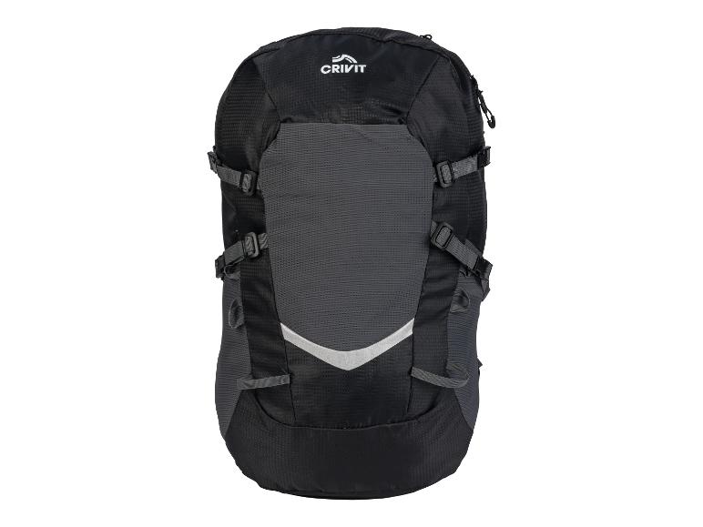 Crivit Wanderrucksack in Schwarz und Grau.