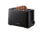 Schwarzer SilverCrest Toaster mit zwei Brotscheiben