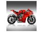 Rotes Ducati Panigale V4 R Lego Technic Motorrad mit funktionierender Federung.