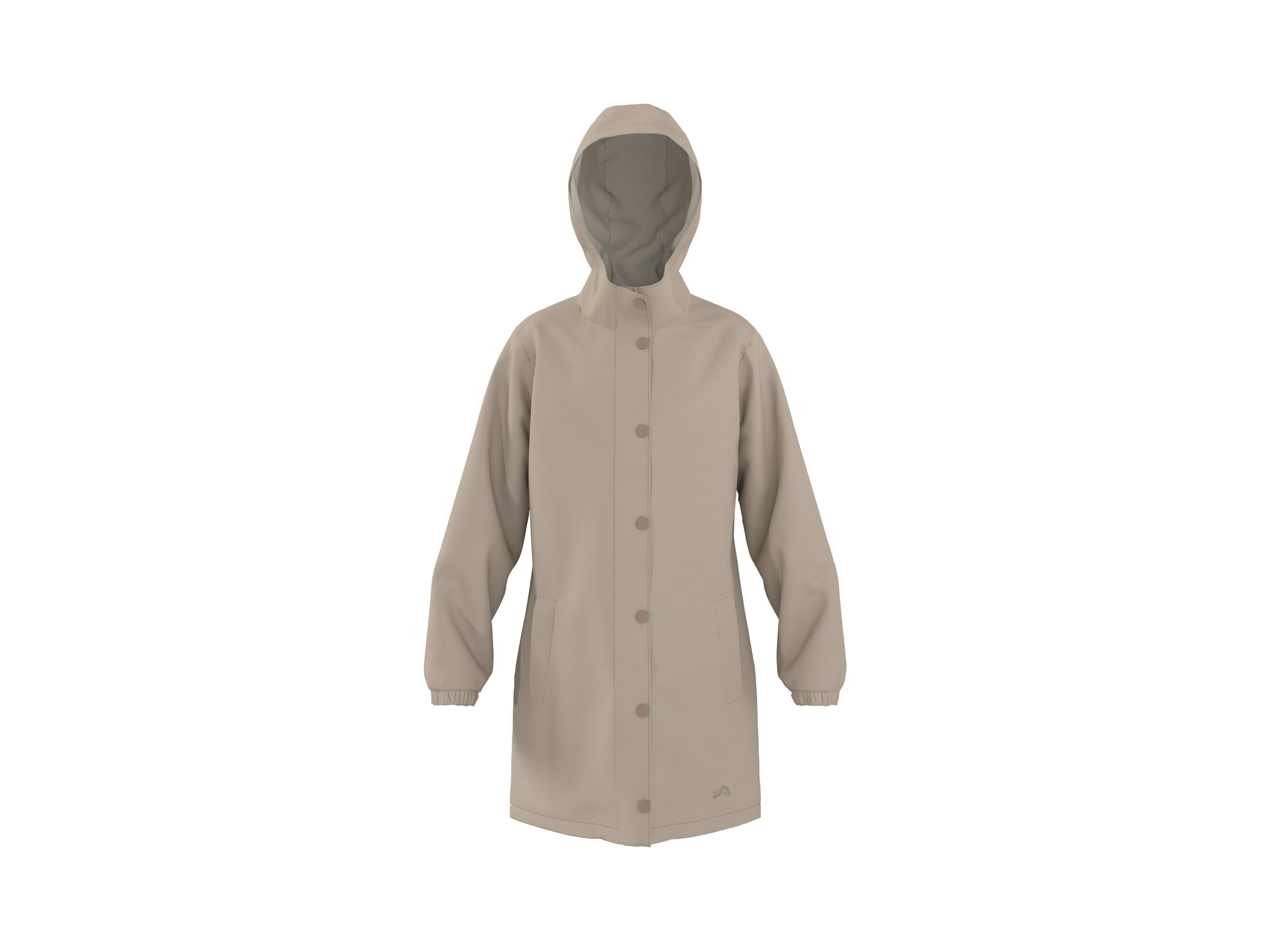 CRIVIT Kinder Thermo-Regenjacke, mit Teddyfutter (Beige, 122/128)""
