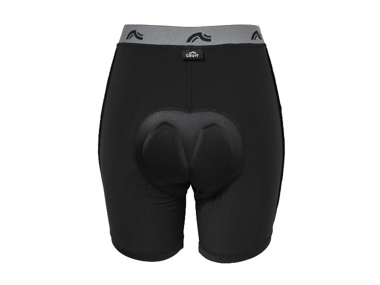 Schwarze Radhose mit Polsterung, Rückansicht
