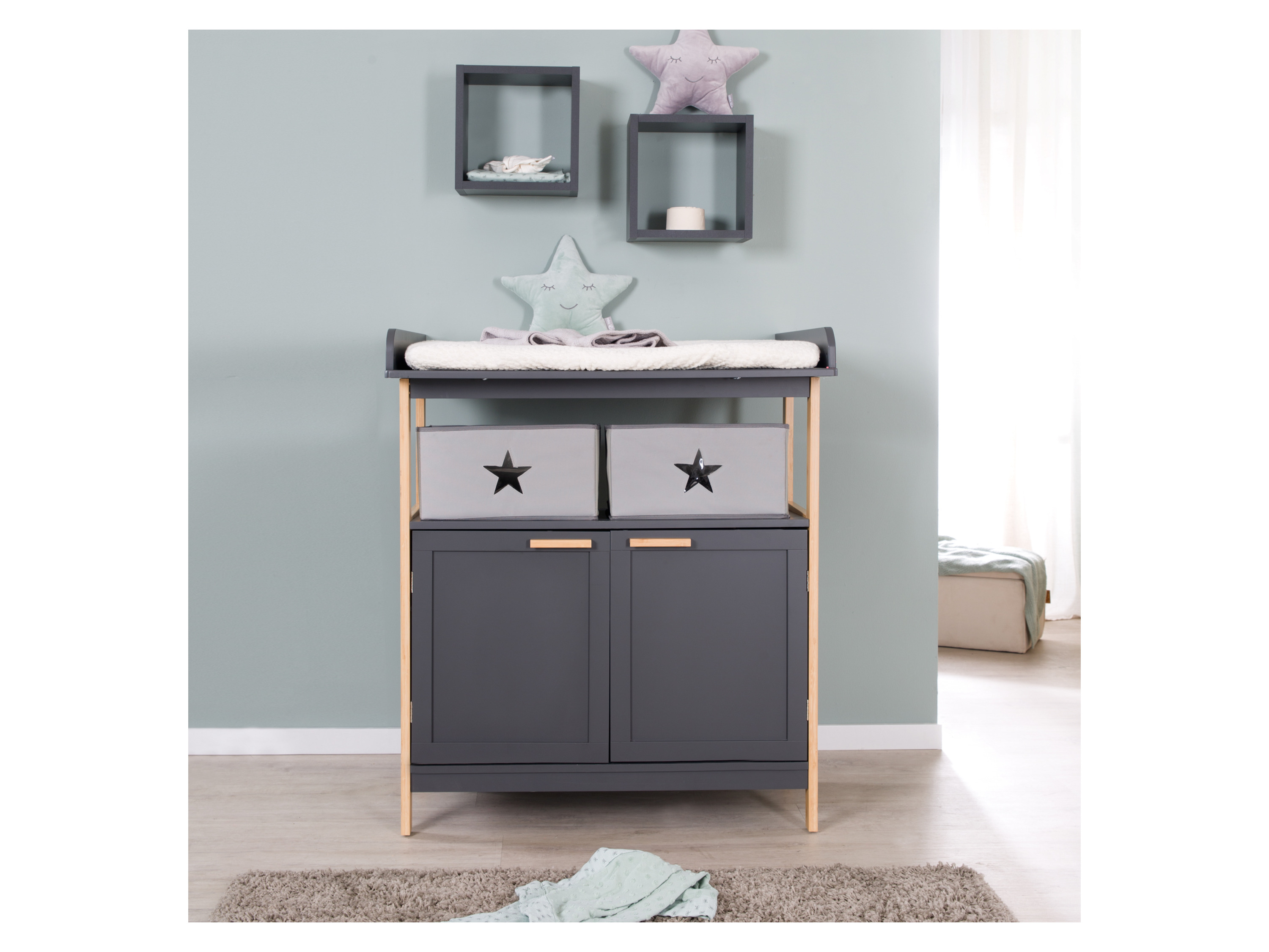 Thumbnail - roba Wickelkommode »Berlin«, mit Wickelansatz (2 Türen)