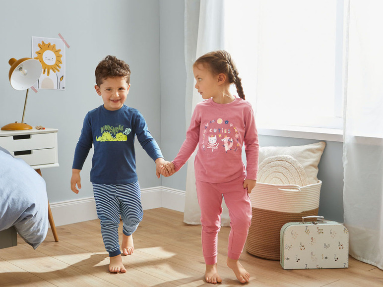 Gehe zu Vollbildansicht: lupilu Kleinkinder Jungen Pyjama mit Print - Bild 7