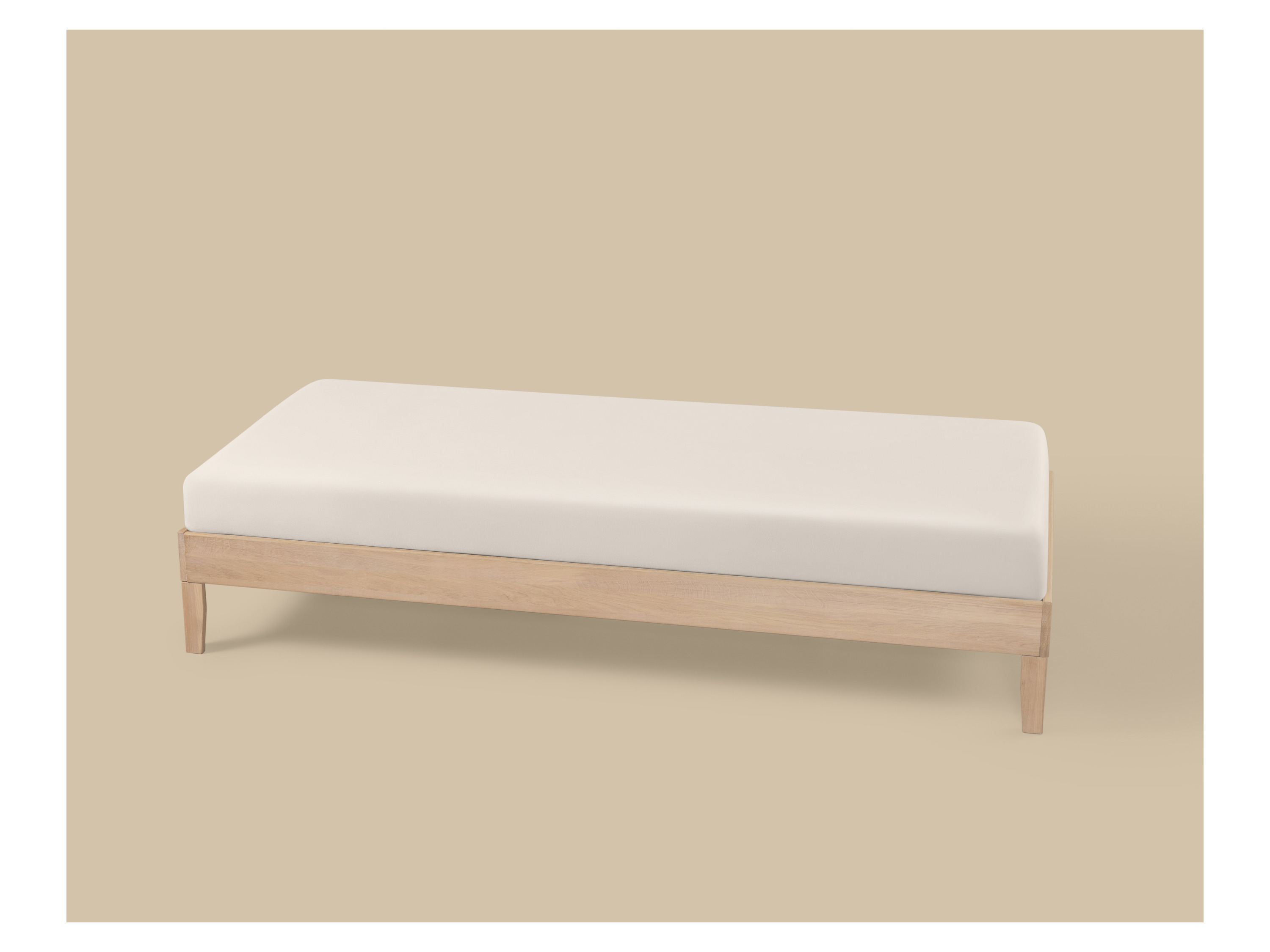 LIVARNO® Satin-Spannbettlaken, 90-100 x 200 cm (Beige) – Bild 2 von 2