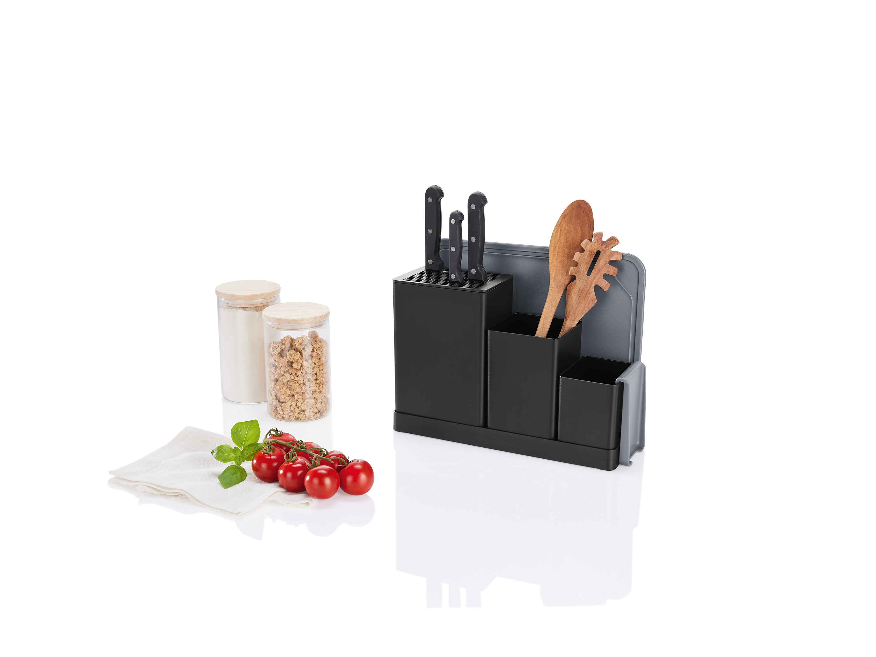 Thumbnail - ERNESTO® Küchenorganizer, 7-teilig, mit Schneidebrett