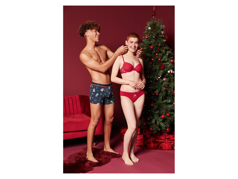Gehe zu Vollbildansicht: Happy Shorts Damen Slips, 4 Stück, mit Weihnachtsmotiv & Geschenkverpackung - Bild 6