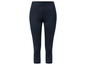 Dunkelblaue Capri-Leggings für Damen.