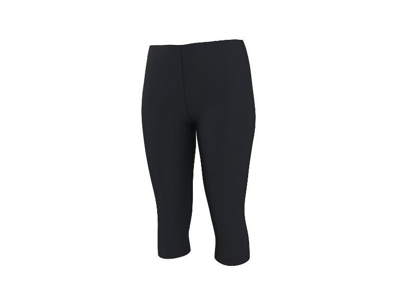 Schwarze Sport-Caprihose für Damen