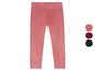 Rosa Samt-Leggings für Mädchen.
