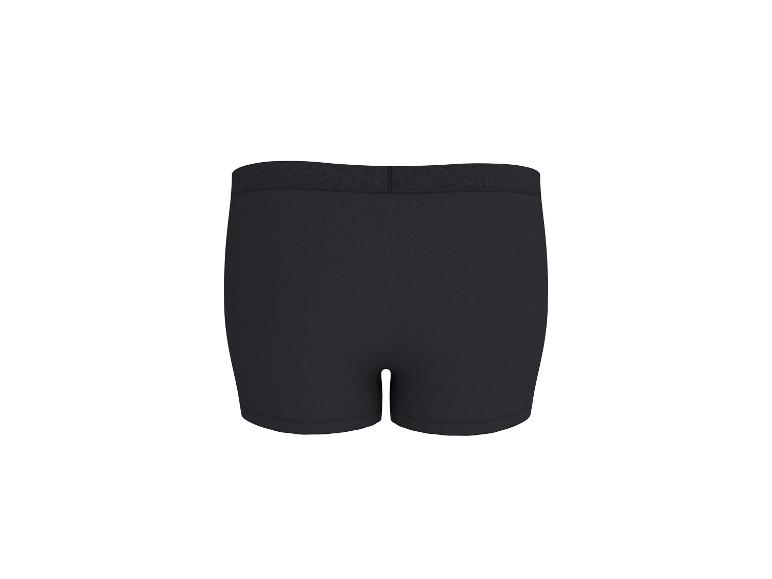 Schwarze Herren-Boxershorts, Rückansicht.