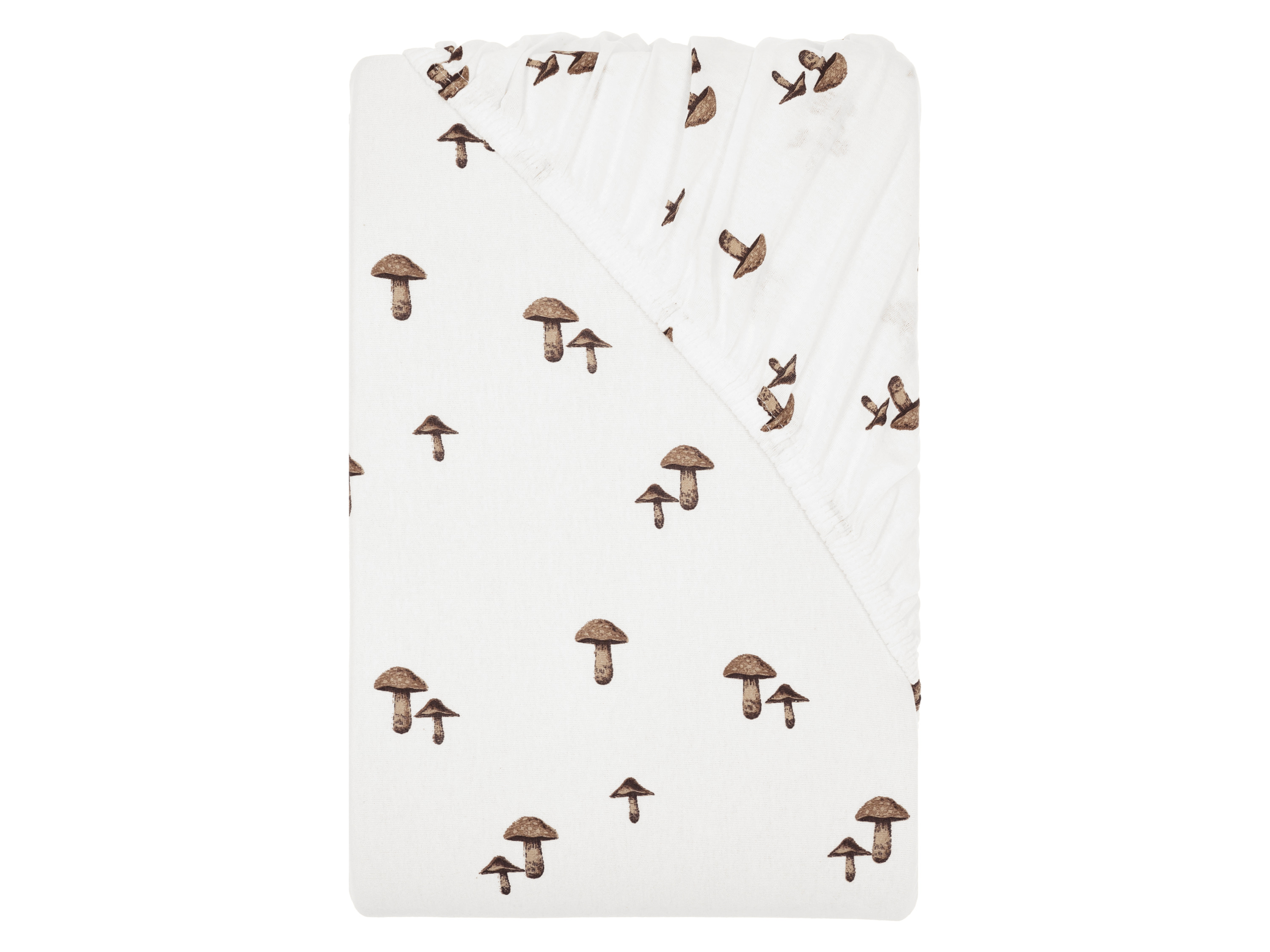 LIVARNO® Jersey-Spannbettlaken, 180-200 x 200 cm (Pilze)