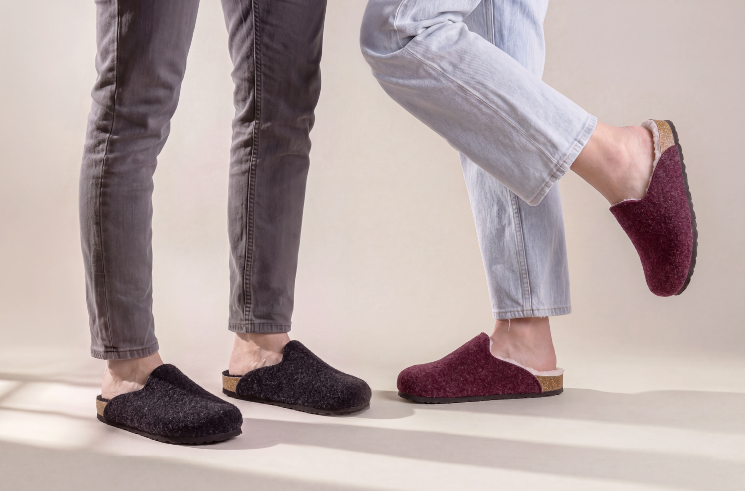 ESMARA® Damen Clog Tieffußbett Filz (Beere, 40) – Bild 2 von 4