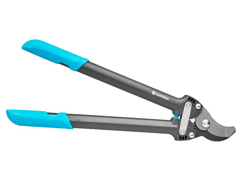 GARDENA Astschere mit blauen Griffen.