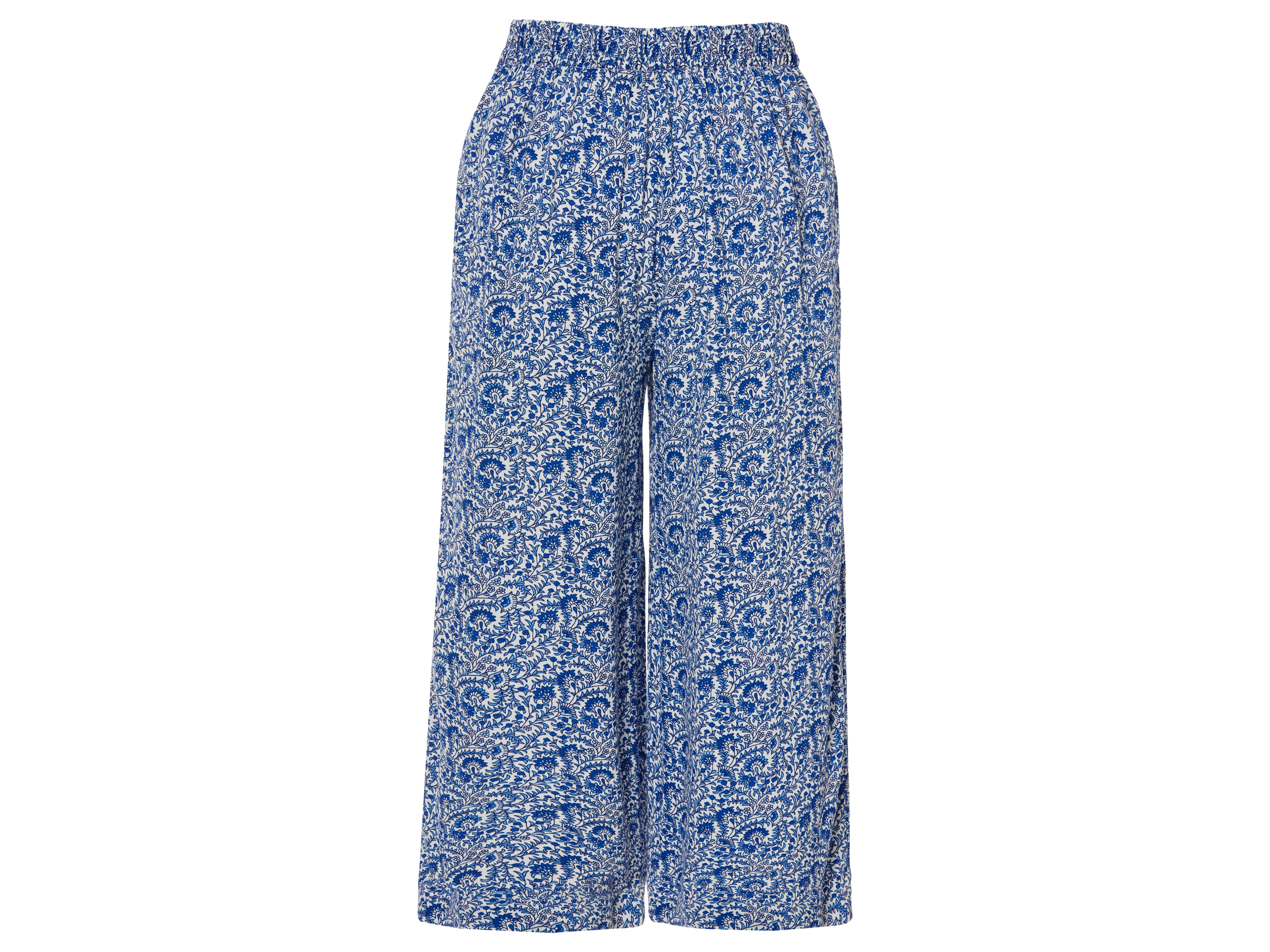 Thumbnail - esmara® Damen Hose Wide Leg (Blau/Weiß, 36)