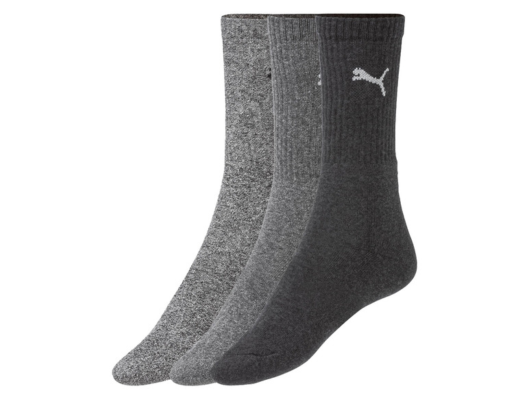 Gehe zu Vollbildansicht: Puma Herren Socken, 3 Paar, halbhoch, mit Baumwolle - Bild 4